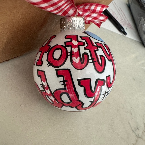 Ole Miss Ornament - Gift - Hand Painted - Picture 3 of 3